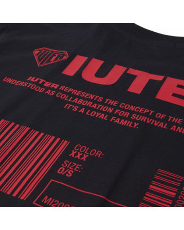 Iuter T-Shirt Info Tee - Black