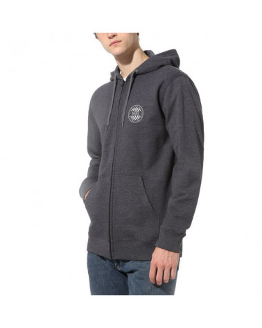 Vans Felpa OG Checker Zip - Black/Heather