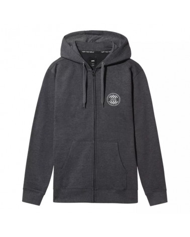 Vans Felpa OG Checker Zip - Black/Heather