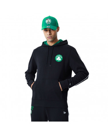 New Era Felpa NBA Pipping Hoody Boston Celtic - Black