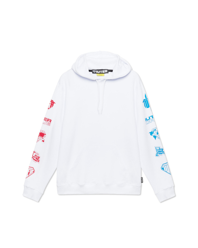 Iuter - Felpa Horns 2.0 Hoodie - White