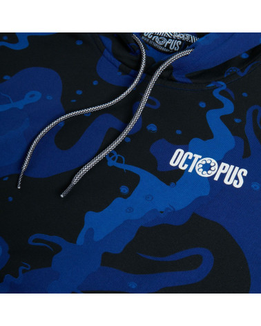 Octopus - Felpa Octopus Camo Hoodie - Blue