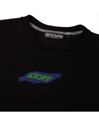 Octopus T-Shirt Ripper Logo Tee - Black