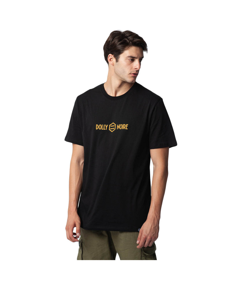 Dolly Noire T Shirt Logo Black Yellow