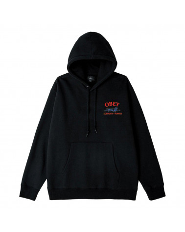 Obey Felpa Obey Equality X Power Hood - Black