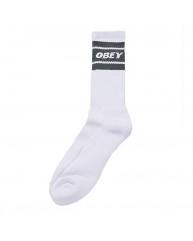 Obey Calze Cooper II Socks White/Deep Ocean
