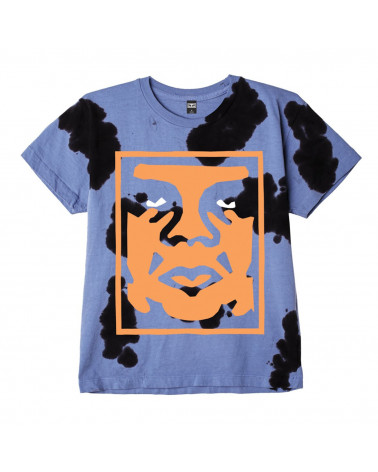 Obey T-Shirt Paper Cut Heavyweight Cow Tie Dye