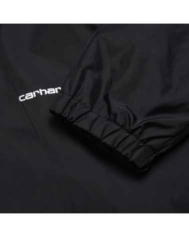 Carhartt Wip Giacca Carhartt Script Coach Jacket - Black/Wax