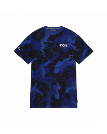 Octopus T-Shirt Camo Tee - Blue