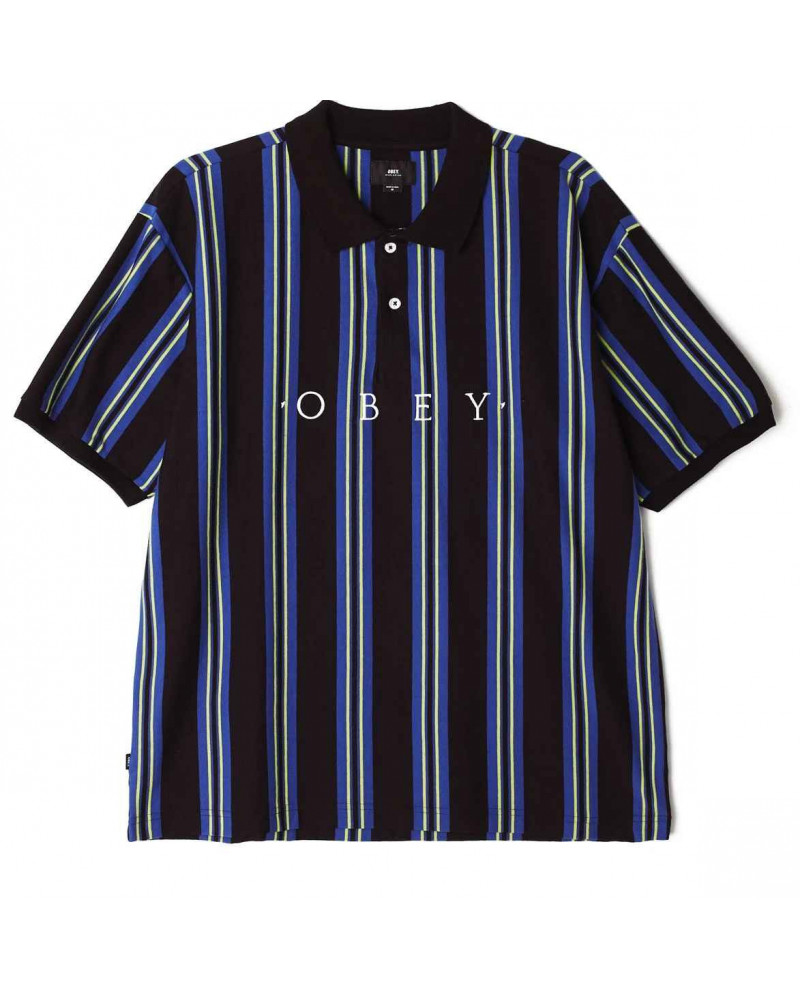 Obey Ashby Polo - Black Multi