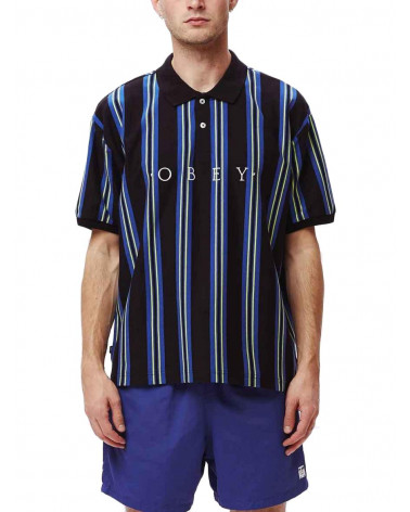 Obey Ashby Polo - Black Multi