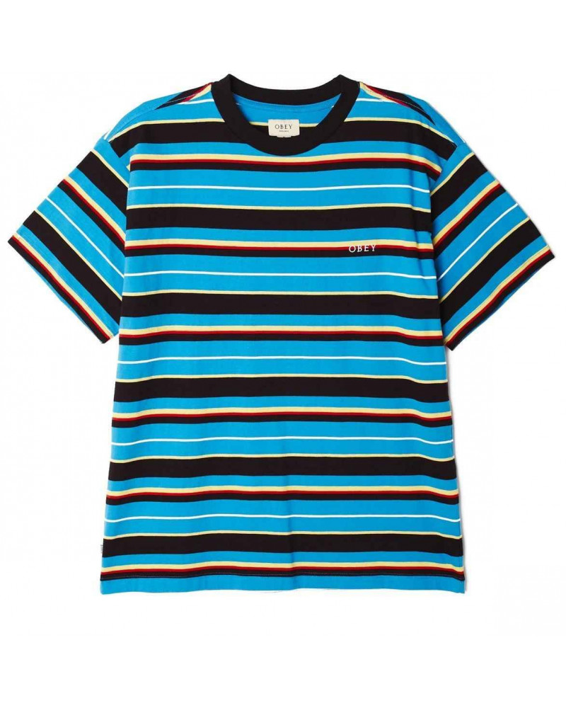 Obey Ideals Organic Dale T-Shirt - Blue Multi