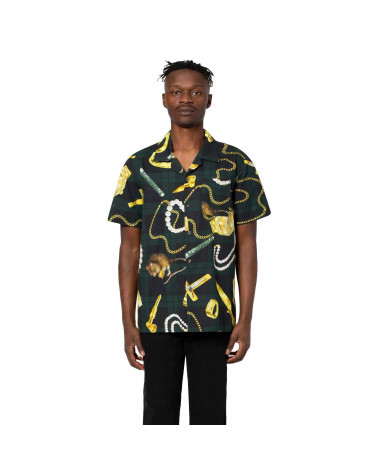 HUF Camicia Tenderloin Woven Short Sleeve Shirt