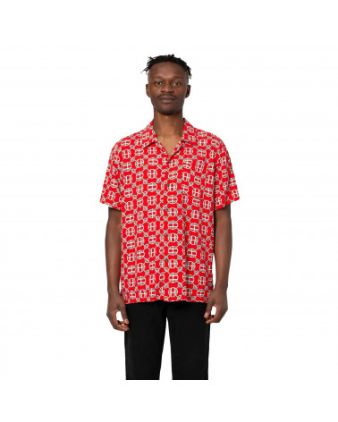 HUF Camicia Atelier Resort Woven Short Sleeve Shirt