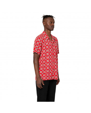 HUF Camicia Atelier Resort Woven Short Sleeve Shirt