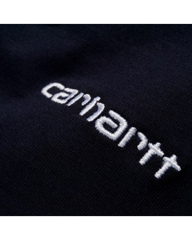 Carhartt Wip Script Embroidery T-Shirt - Dark Navy/White