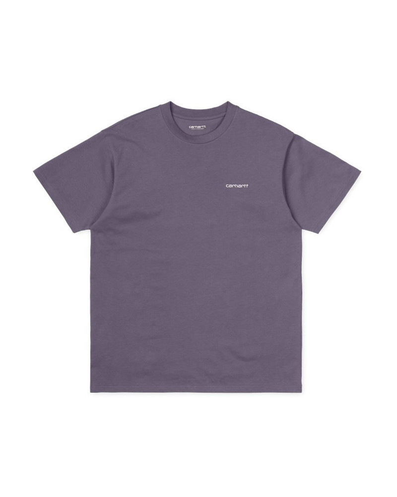 Carhartt Wip Script Embroidery T-Shirt - Decent Purple/White