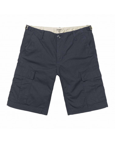 Carhartt Wip Pantaloncini Aviation Short - Dark Navy Rinsed