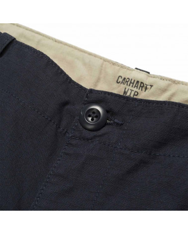 Carhartt Wip Pantaloncini Aviation Short - Dark Navy Rinsed