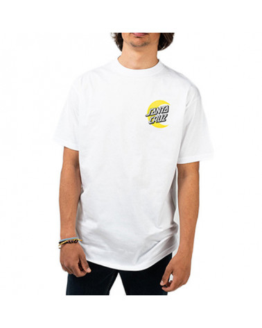 Santa Cruz T-Shirt Moon Dot Tee - White