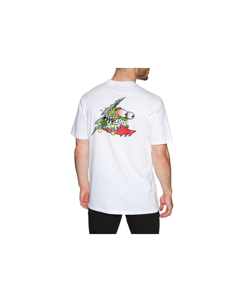 Santa Cruz Slashed Tee - White