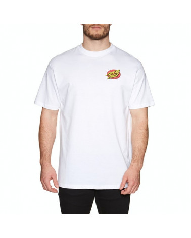 Santa Cruz Slashed Tee - White