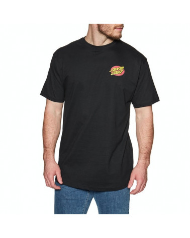 Santa Cruz Slashed T-Shirt - Black