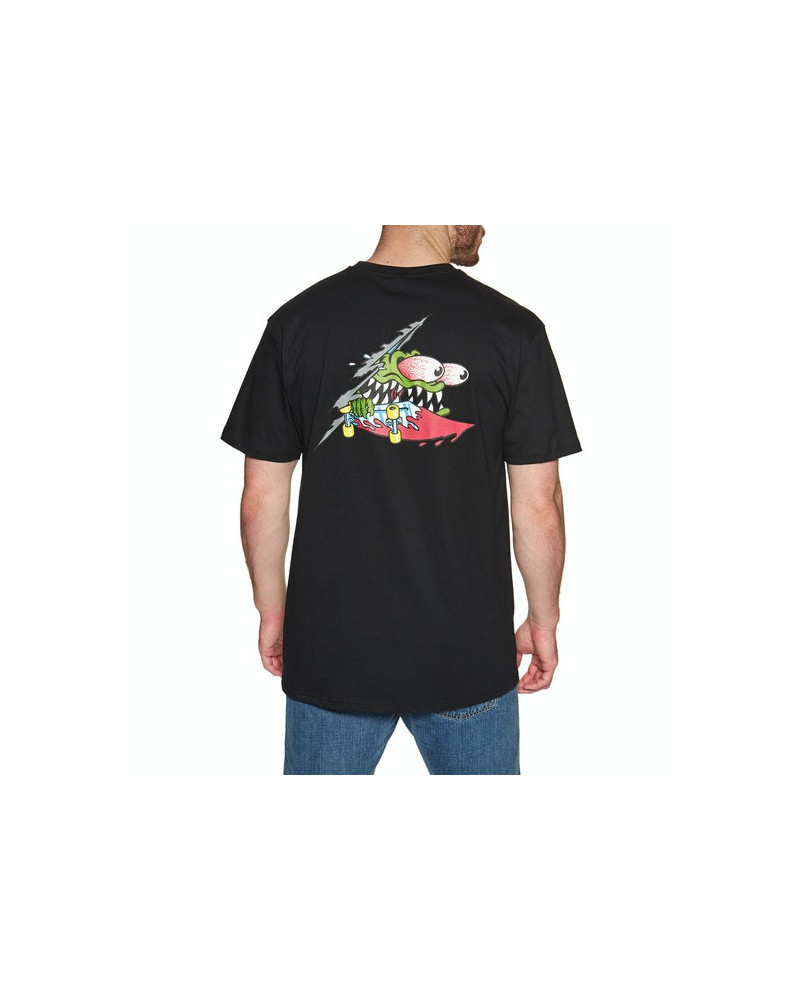 Santa Cruz Slashed T-Shirt - Black