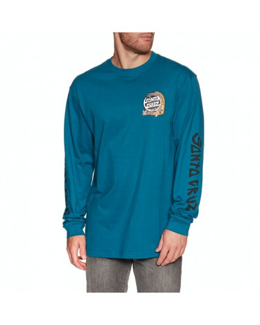 Santa Cruz Digital Black Magic Hand L/S T-Shirt  - Petrol Blue