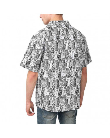 Santa Cruz Camicia Kendall Catalog Shirt - White/Black