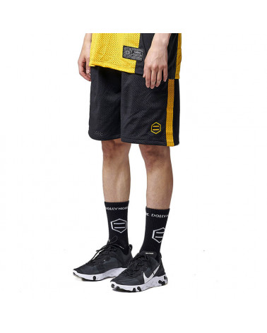 Dolly Noire Pantaloncini Dust Active Shorts - Black/Yellow