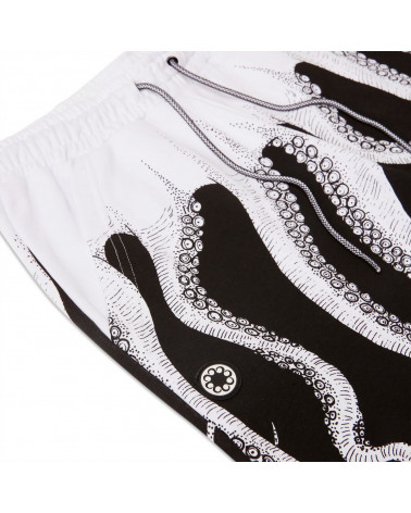 Octopus Pantaloncini Sweatshort Original - Black/White