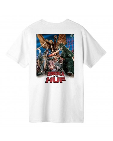 Godzilla VS HUF - Destroy All Monsters Tee - White
