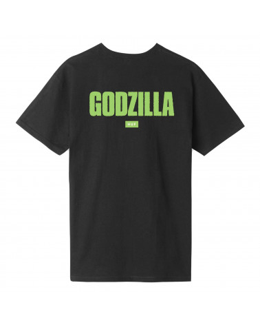 Godzilla VS HUF - Godzilla Bar Logo Tee - Black