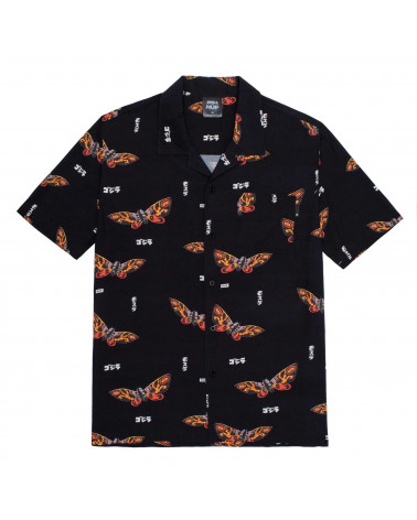 Godzilla VS HUF - Motra Resort Shirt - Black