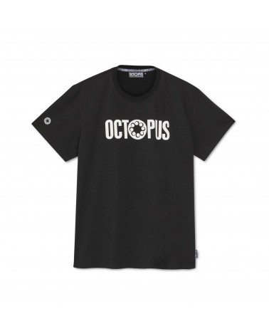 Octopus T-Shirt Outline Logo Tee - Black