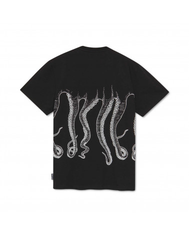 Octopus T-Shirt Outline Logo Tee - Black