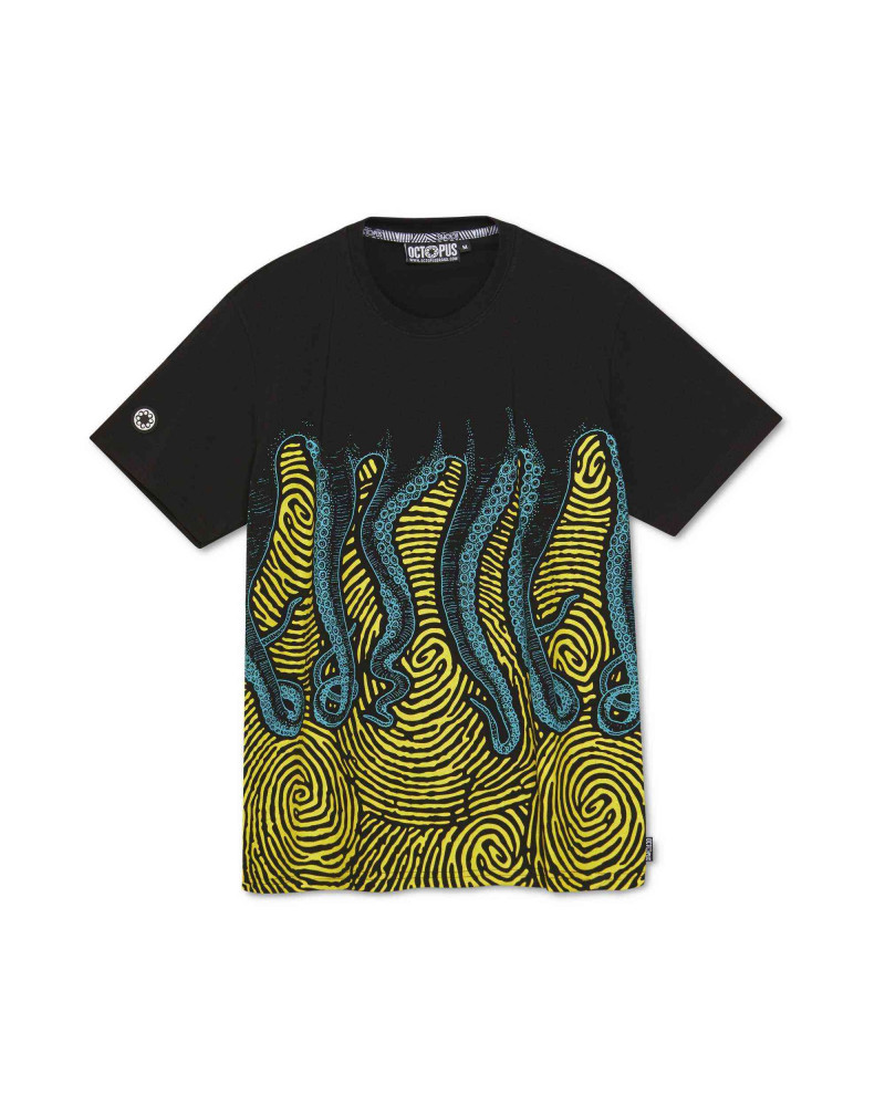 Octopus T-Shirt Finger Tee - Black