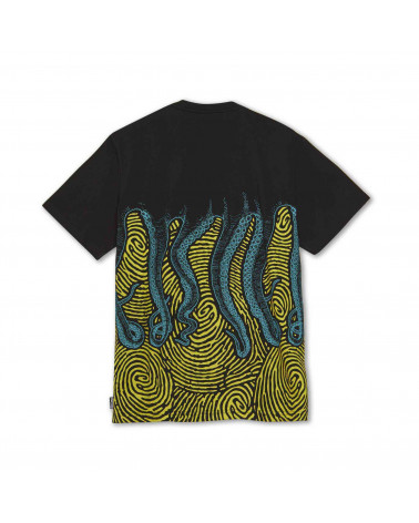 Octopus T-Shirt Finger Tee - Black
