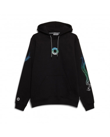 Octopus - Felpa Octopus Embroidered Logo Hoodie - Black