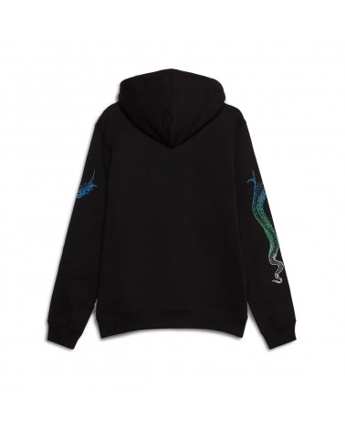 Octopus - Felpa Octopus Embroidered Logo Hoodie - Black
