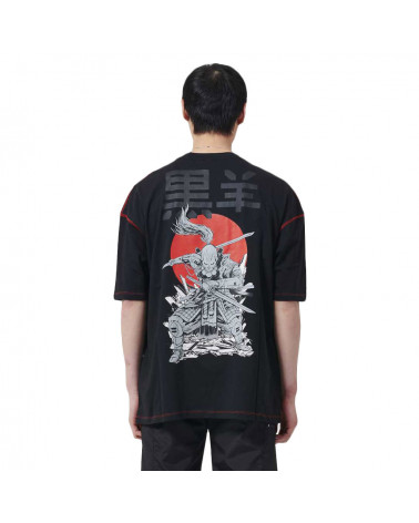Dolly Noire T-Shirt Oversize Miyamoto Musashi - Black