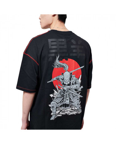 Dolly Noire T-Shirt Oversize Miyamoto Musashi - Black