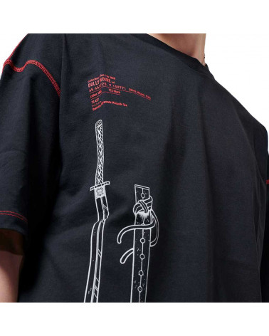 Dolly Noire T-Shirt Oversize Miyamoto Musashi - Black