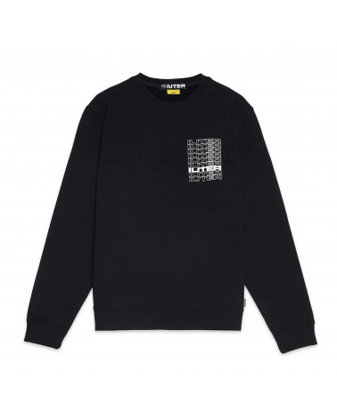 Iuter - Felpa Spine Crew - Black