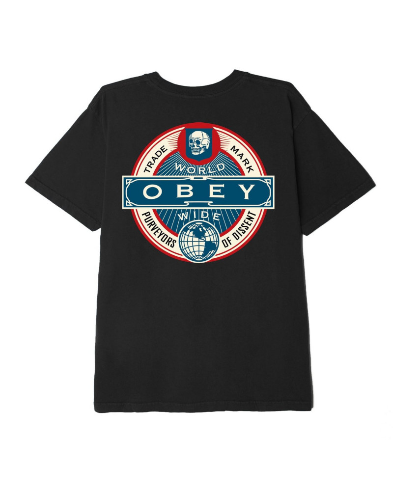 Obey Purveyors Of Dissent T-Shirt - Black