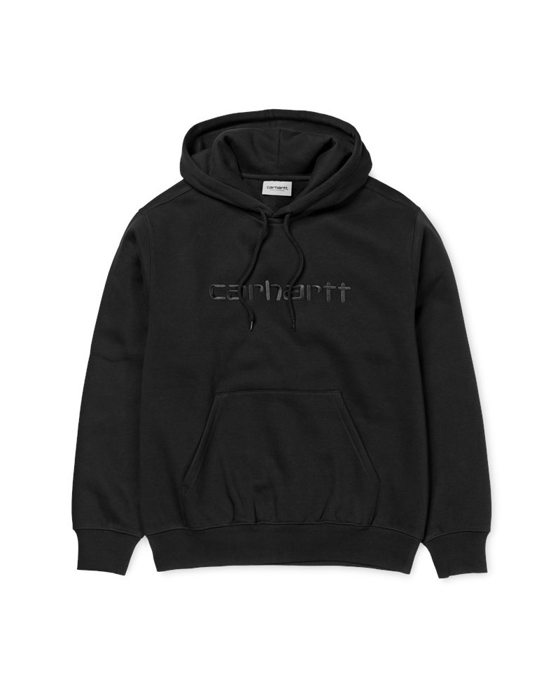 Carhartt Wip Felpa Hooded Carhartt Sweatshirt - Black/Black