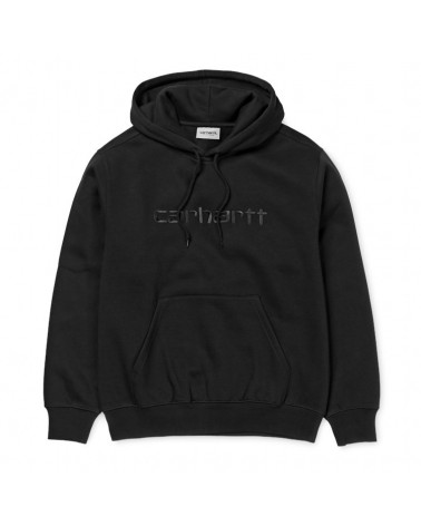 Carhartt Wip Felpa Hooded Carhartt Sweatshirt - Black/Black