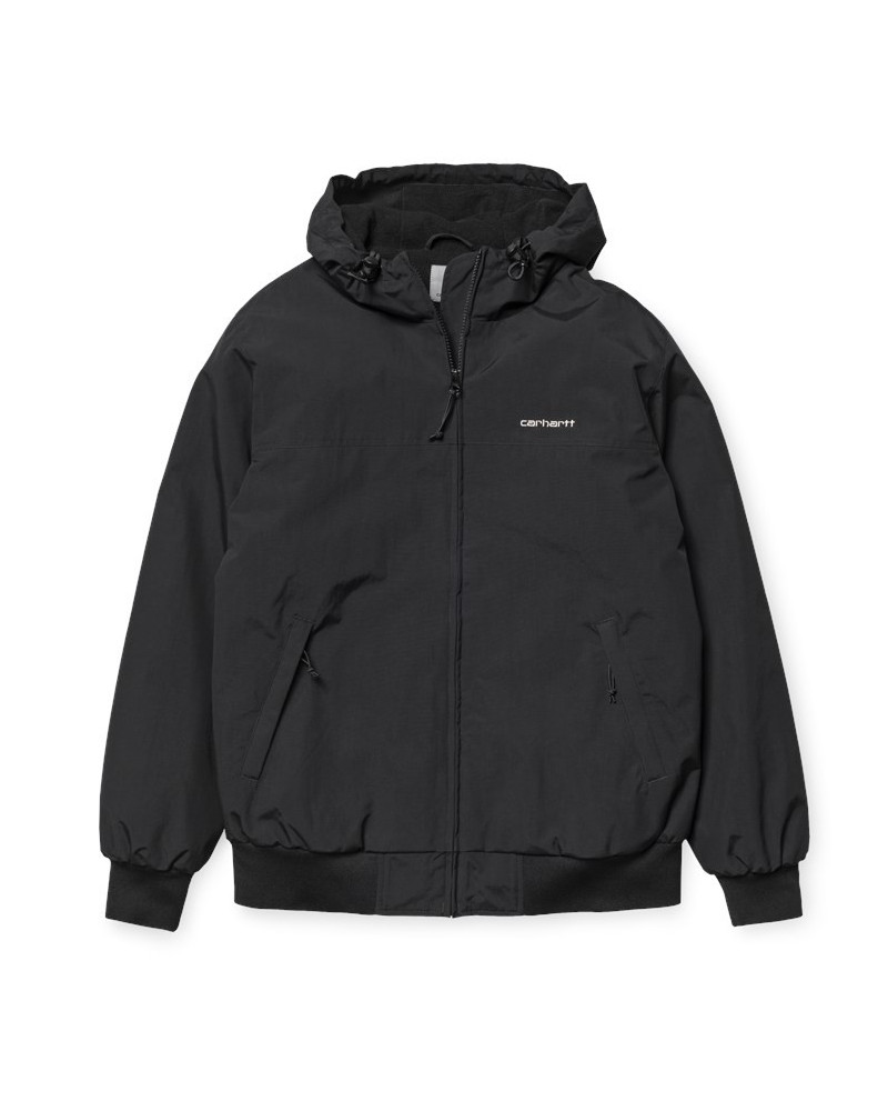 Carhartt WIP Giacca Hooded Sail Jacket - Black/White