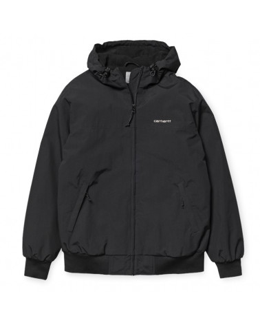 Carhartt WIP Giacca Hooded Sail Jacket - Black/White